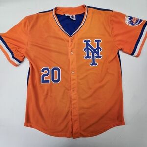 NEW YORK METS MLB THE 7 LINE ARMY JERSEY T7L SZ #20 LARGE 2020 CITI FIELD ALONSO